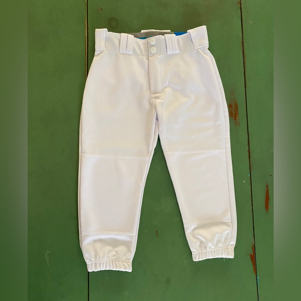 NEW Girls Easton Phantom Softball Pants White Athletic Bottoms Size Medium